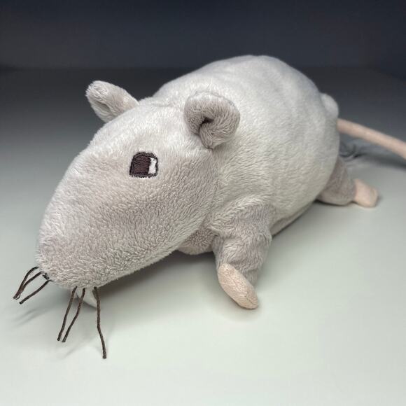 Ikea Gosig Ratta Gray Rat Plush 8” Mouse Rodent Stuffed Animal Grey - Picture 1 of 9